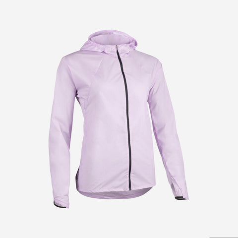 





Chamarra cortaviento running y trail running Mujer - KIPRUN Run 900 Wind Lila