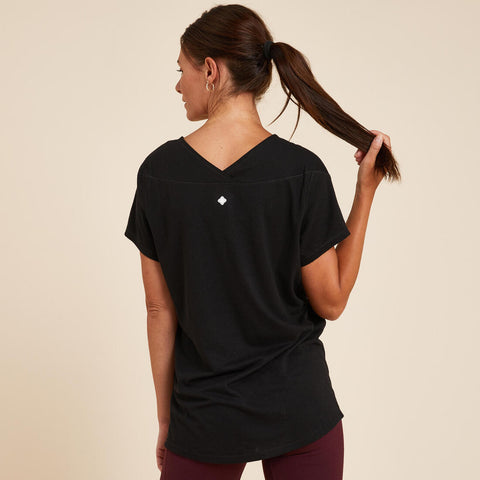 





PLAYERA YOGA SUAVE MUJER ECODISEÑADA NEGRO