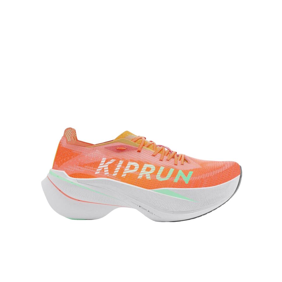Calzado de running Kiprun KD900X LD+ para hombre con placa de carbono, color naranja