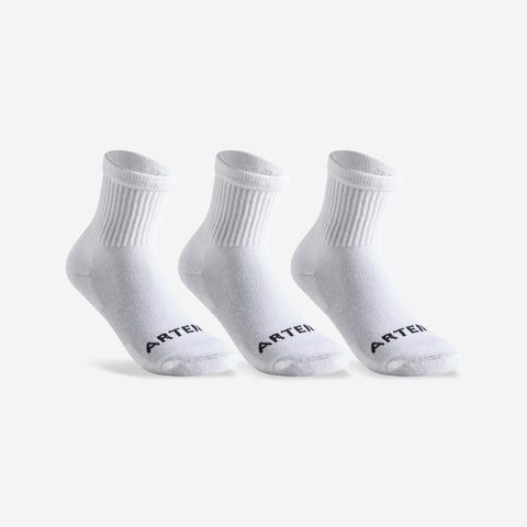 





CALCETINES LARGOS DEPORTES DE RAQUETA NIÑOS ARTENGO RS 100 BLANCO LOTE 3 PARES