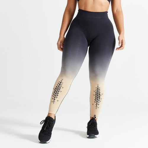 





Mallas Crosstraining Seamless Mujer Beige Negro