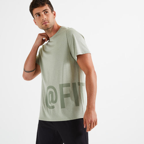 





Playera Fitness Collection Hombre Verde Estampado Transpirable Cuello Redondo