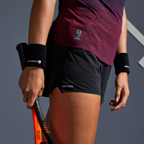 





Short de tenis light 2 en 1 mujer - Light 900 negro