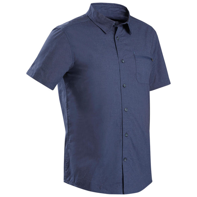 





Camisa de manga corta de trekking - TRAVEL100 azul hombre, photo 1 of 7