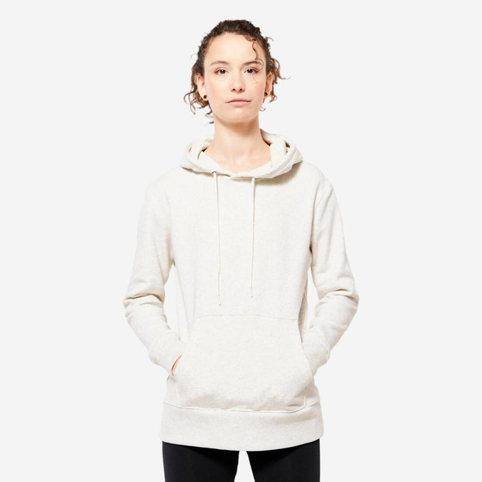 





Sudadera de fitness con capucha blanca rota para mujer 500 Essential, photo 1 of 7