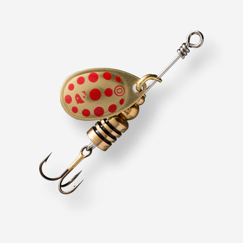 





SPINNER PARA LA PESCA DE DEPREDADORES WETA + N.° 0 DORADO PUNTOS ROJOS