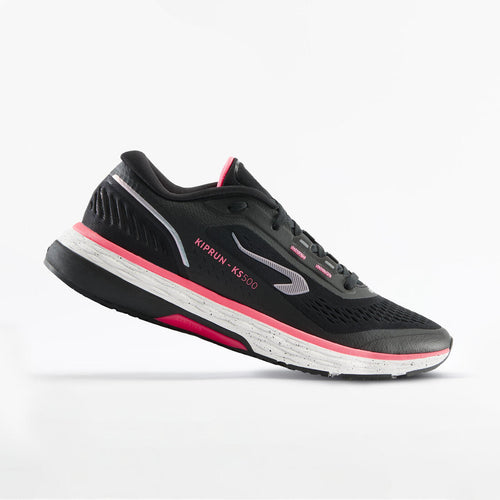 





Calzado de running para mujer kiprun ks500 negro rosa