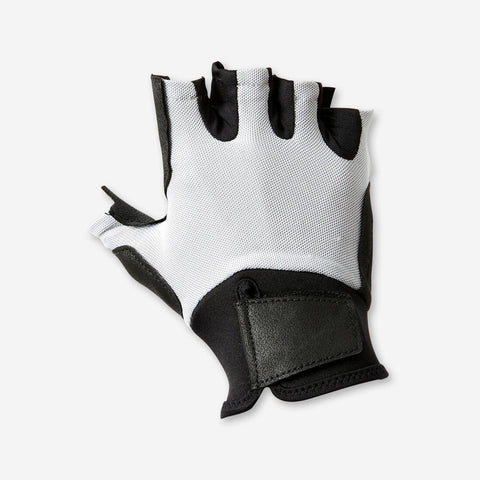 





Guantes de musculación cómodos grises 500