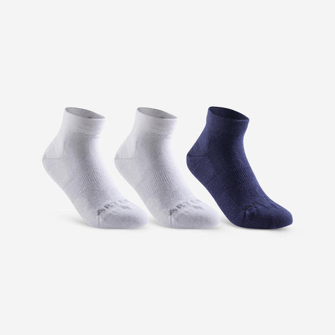 





CALCETINES CAÑA MEDIA DEPORTE NIÑOS ARTENGO RS160 BLANCO AZUL MARINO PAQ 3 PAR