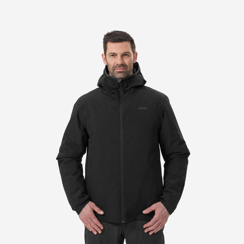 





Chamarra de esquí cálida e impermeable negra para hombre 100