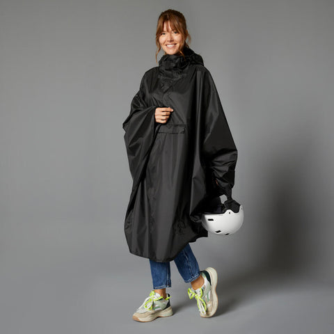 





Poncho de lluvia para bici urbana negro 100