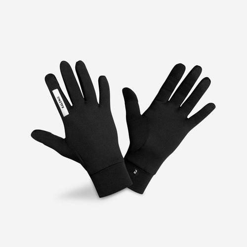 





Guantes de running táctiles negros para hombre y mujer Kiprun Warm 100 V2