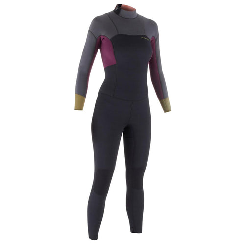 





Traje de surf integral con cierre en espalda para mujer 500 4/3