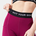 Mallas Cardio Training guinda mujer