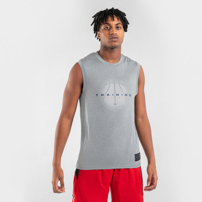 





Playera de básquetbol gris unisex TS500, photo 1 of 6