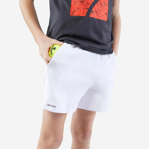 





Short de tenis para niño - TSH100 - Blanco