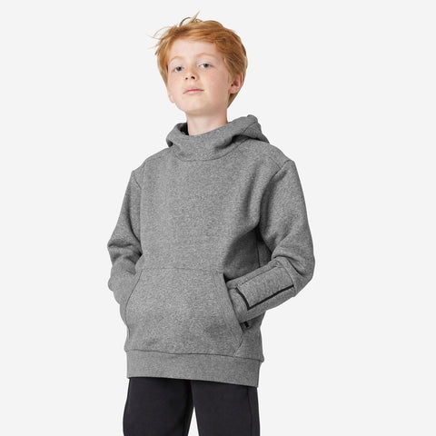 





Sudadera 900 Niños Gris Medio Jaspeado Mixta Capucha Cálida