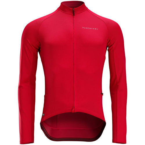 





Jersey Ciclismo Carretera rojo para hombre Manga Larga Verano anti-UV RC 100