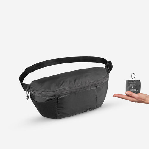 





Cangurera compacta 2 litros trekking viaje | TRAVEL 100 negro