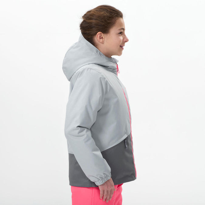 





CHAMARRA DE ESQUÍ NIÑOS CÁLIDA E IMPERMEABLE - 100 GRIS, photo 3 of 10