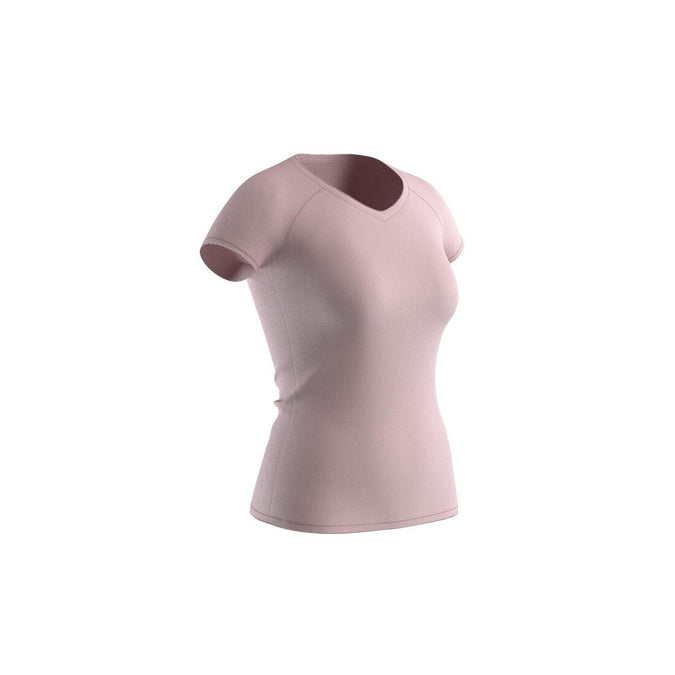 





Playera de fitness blanca con cuello en V para mujer 500 ESSENTIAL, photo 13 of 13