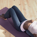 Pantalón de yoga de algodón negro y para mujer