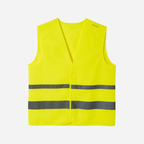 





Chaleco de seguridad de ciclismo de alta visibilidad amarillo fluorescente