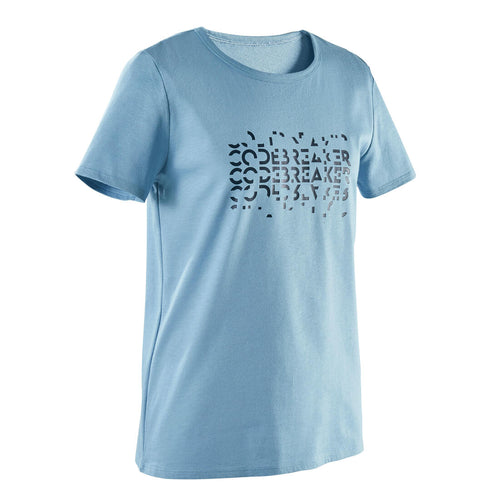 





Playera niños algodón - Básica azul marino con estampado