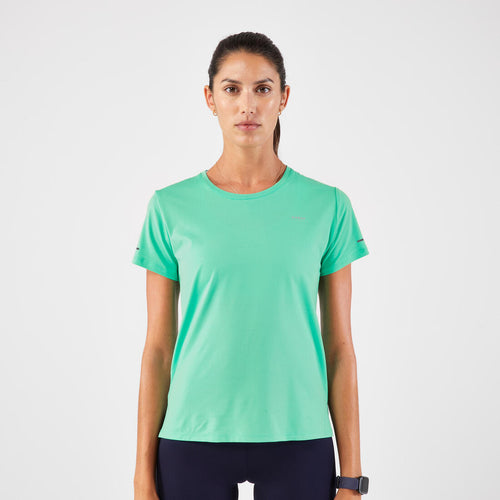 





Playera de running transpirable malva para mujer Kiprun Run 500 Dry